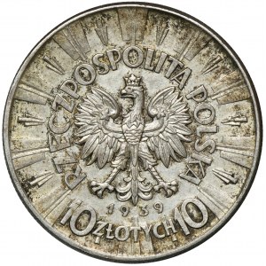 Piłsudski, 10 złotych 1939