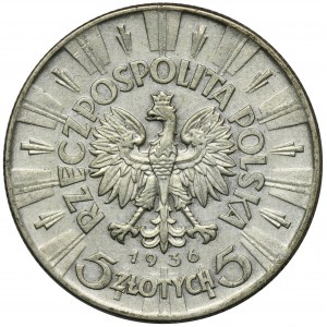 Piłsudski, 5 złotych 1936