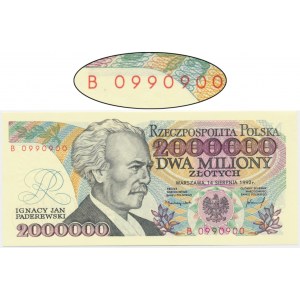 2 miliony złotych 1992 - B -