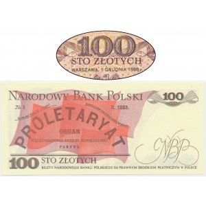 100 Zloty 1988 - SW - Datum weg von Stückelung -.