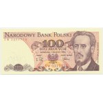 100 Zloty 1988 - SW - Datum weg von Stückelung -.