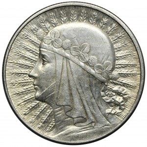 Głowa Kobiety, 10 złotych Londyn 1932