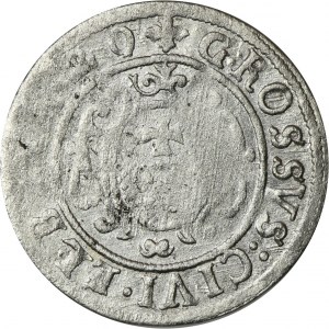 Elbląg unter schwedischer Herrschaft, Gustav II Adolf, Pfennig 1629/1620 - SEHR RAR