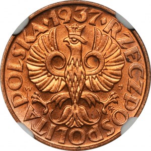 2 pennies 1937 - NGC MS65 RD