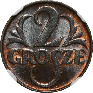 2 grosze 1935 - NGC MS64 RB