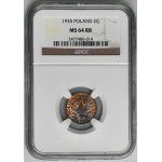 2 pennies 1935 - NGC MS64 RB