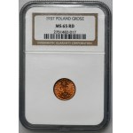 1 penny 1937 - NGC MS65 RD