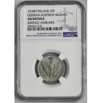 Königreich Polen, 20 Fenig 1918 - NGC UNC DETAILS