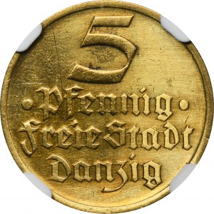Freie Stadt Danzig, 5 fenig 1932 Flunder - NGC UNC DETAILS