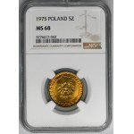 5 gold 1975 - NGC MS68