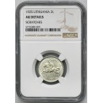 Litwa, Republika, 2 Litu Londyn 1925 - NGC AU DETAILS