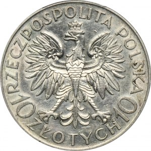 Sobieski, 10 złotych 1933 - PCGS AU DETAILS