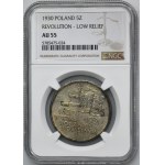 Sztandar, 5 złotych 1930 - NGC AU55