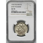 Piłsudski, 5 złotych 1936 - NGC AU58