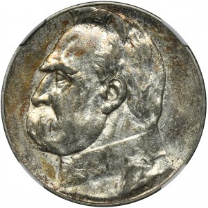 Piłsudski, 5 złotych 1934 - NGC AU55