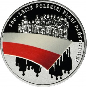 10 zl 2019 100. Jahrestag der polnischen Nationalflagge