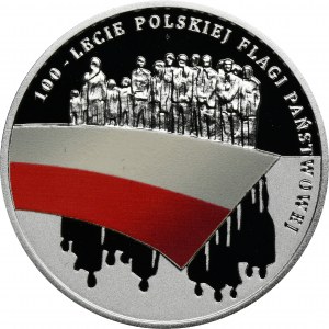 10 zl 2019 100. Jahrestag der polnischen Nationalflagge