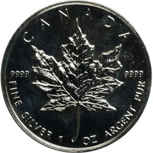 Kanada, Elżbieta II, 5 Dolarów 1999 - liść klonu