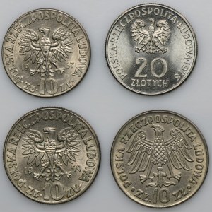 Zestaw, Polska, 10 i 20 złotych (4 szt.)