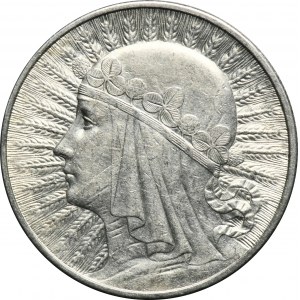 Głowa Kobiety, 10 złotych Londyn 1932