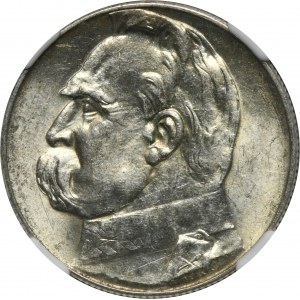 Piłsudski, 5 złotych 1934 - NGC MS60