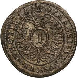 Silesia, Habsburg rule, Leopold I, 1 Kreuzer Oppeln 1697