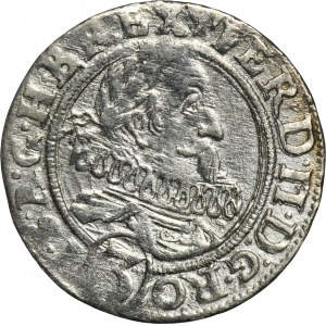 Silesia, Habsburg rule, Ferdinand II, 3 Kreuzer Breslau 1628 HR