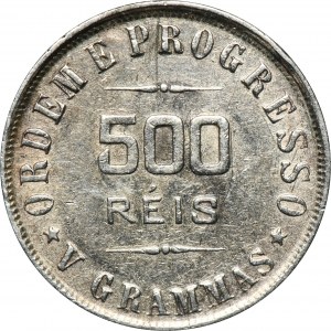 Brasil, First Republic, 500 Reis Rio de Janeiro 1906