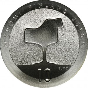 Finlandia, 10 Euro Helsinki 2010 - 100. rocznica urodzin Eero Saarinena