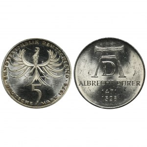 Set, Germany, FRG, 5 Mark (2 pcs.)