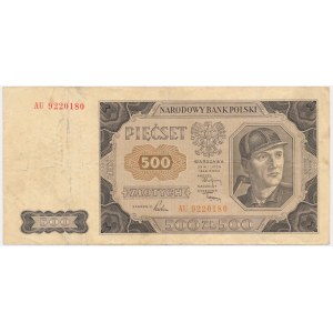 500 Zloty 1948 - AU -