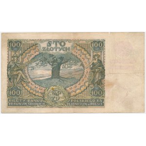 100 złotych 1932(9) - Ser. AH. - fałszywy przedruk okupacyjny - AH -