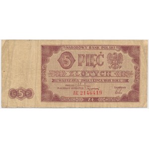 5 złotych 1948 - AF -