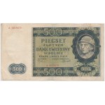 500 złotych 1940 - A 0019270 - niski numer