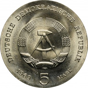 Deutschland, DDR, 5 Mark Berlin 1969 - Heinrich Hertz