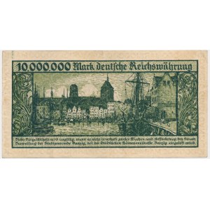 Gdańsk, 10 milionów marek 1923 - bez oznaczenia serii -