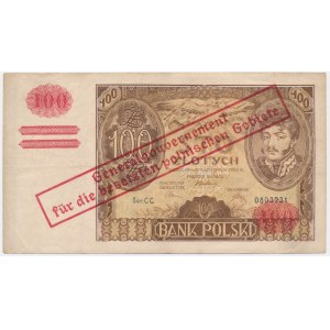 100 gold 1934 - Ser. CC. - fake occupation reprint -.