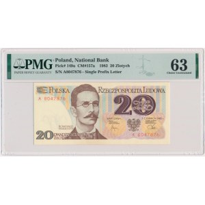 20 złotych 1982 - A - PMG 63
