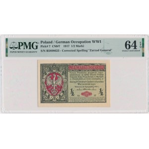 1/2 marki 1916 - Generał - PMG 64 EPQ