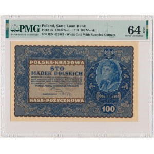 100 marek 1919 - IE Serja N - PMG 64 EPQ