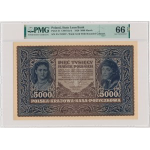 5.000 Mark 1920 - III Serie A - PMG 66 EPQ