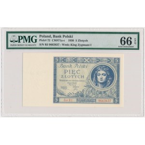 5 gold 1930 - Ser.BJ. - PMG 66 EPQ