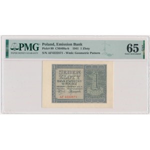 1 złoty 1941 - AF - PMG 65 EPQ