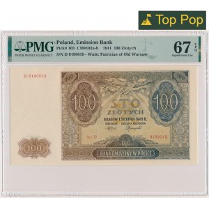 100 Gold 1941 - D - PMG 67 EPQ