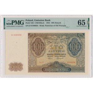 100 Gold 1941 - D - PMG 65 EPQ