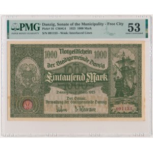 Danzig, 1.000 Mark 1923 - PMG 53