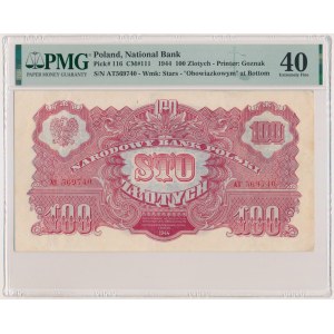 100 złotych 1944 ...owym - AT - PMG 40
