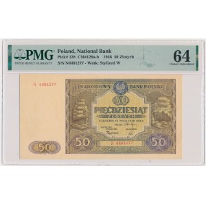 50 gold 1946 - N - PMG 64