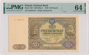 50 złotych 1946 - N - PMG 64