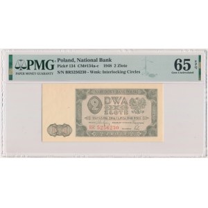 2 złote 1948 - BR - PMG 65 EPQ